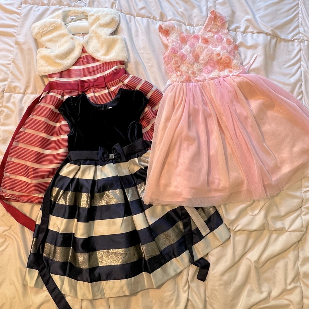 Girls Holiday Formal Dresses Size 7 - 8 Easter, Christmas, Hanukkah puffy dress